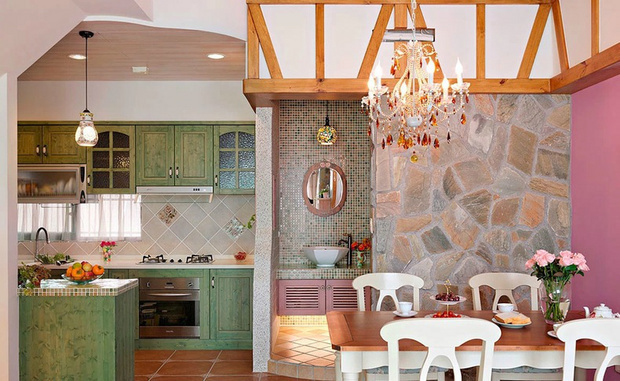 简约 欧式 田园 混搭 三居 别墅 白领 收纳 旧房改造 厨房图片来自SC-小金在色彩世界里的温馨的分享