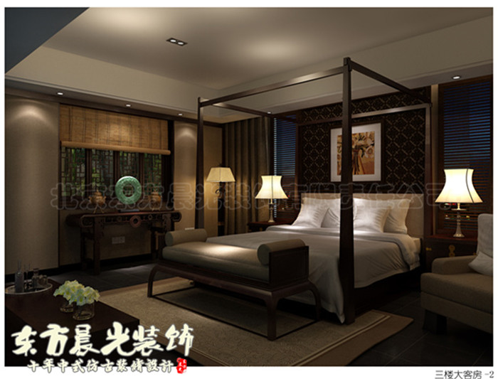 会所 北京会所 中式 舒适 简约 卧室图片来自北京东方晨光装饰公司在北京会所中式装修舒适享受的分享