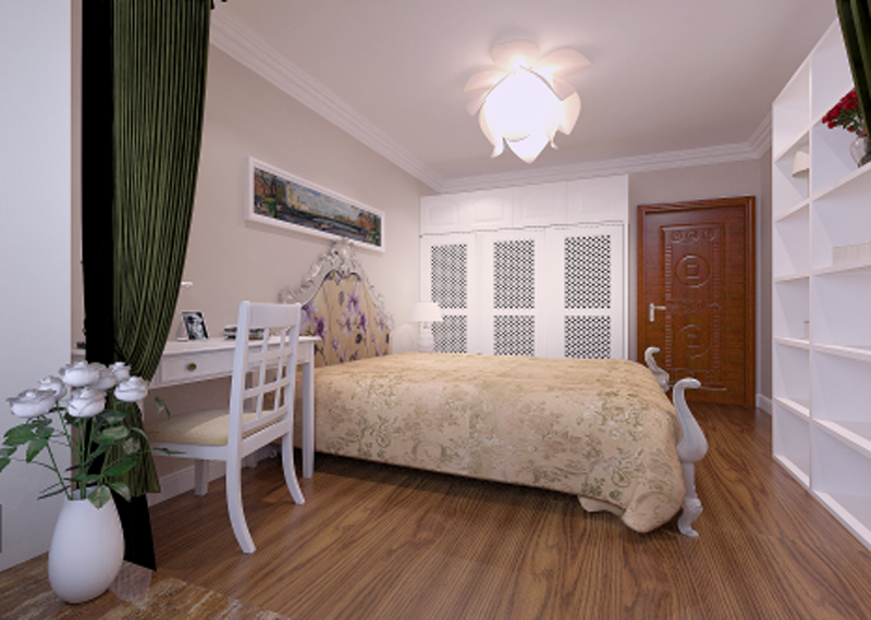 卧室图片来自乐慧可爱多在领秀慧谷三居现代简约风格设计的分享