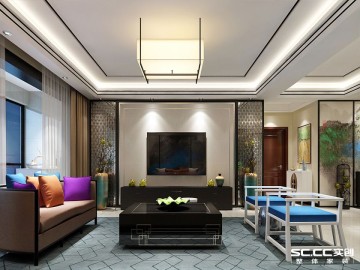 180平新中式风格的温馨四居室