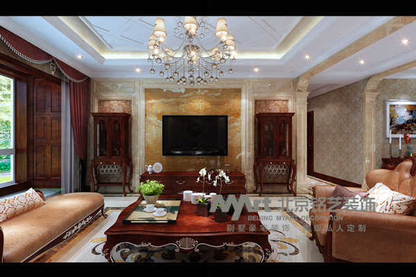 客厅图片来自北京铭艺-Myart-大飞在祥云国际-178-欧式新古典的分享