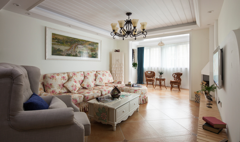 三居 美式 舒适 雅致 客厅图片来自大墅尚品-由伟壮设计在静谧时光·那些芬芳与美好的岁月的分享