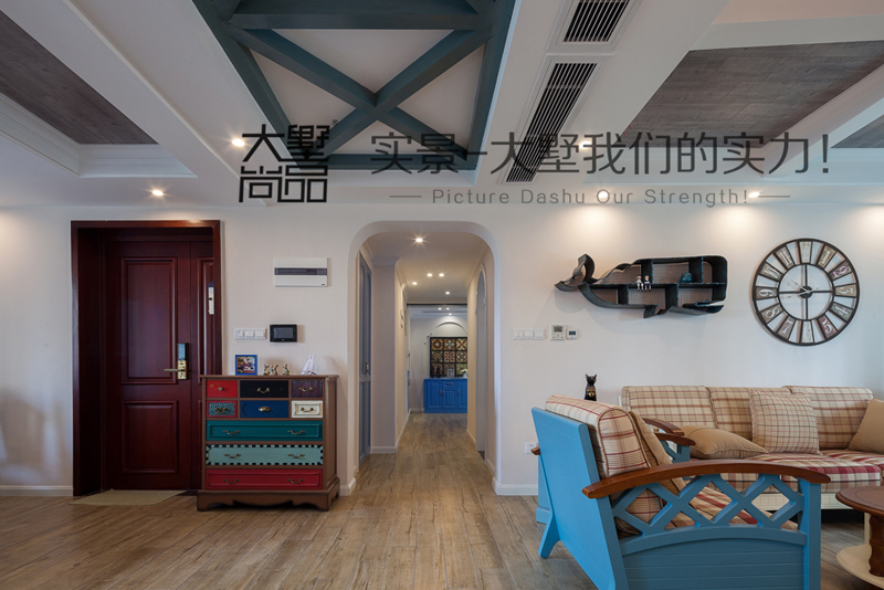 三居 美式 玄关图片来自大墅尚品-由伟壮设计在碧海蓝天·把梦幻地中海搬回家的分享