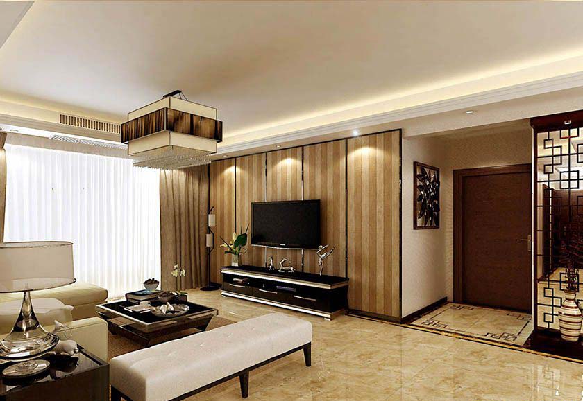 简约 中式 三居 白领 收纳 80后 小资 客厅图片来自实创装饰百灵在高雅中国风 新中式三居的分享