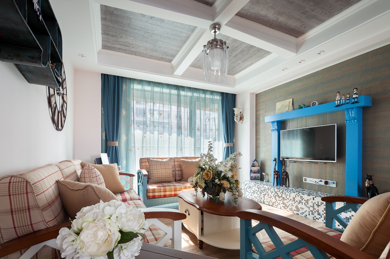 三居 美式 客厅图片来自大墅尚品-由伟壮设计在碧海蓝天·把梦幻地中海搬回家的分享