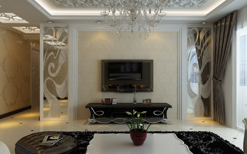 三居 纳帕名门 简欧风格 客厅图片来自百家设计小刘在纳帕名门122平简欧风格的分享