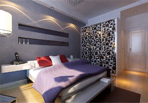 三居 现代简约 浦江御景 卧室图片来自百家设计小刘在浦江御景湾120平现代简约风格的分享