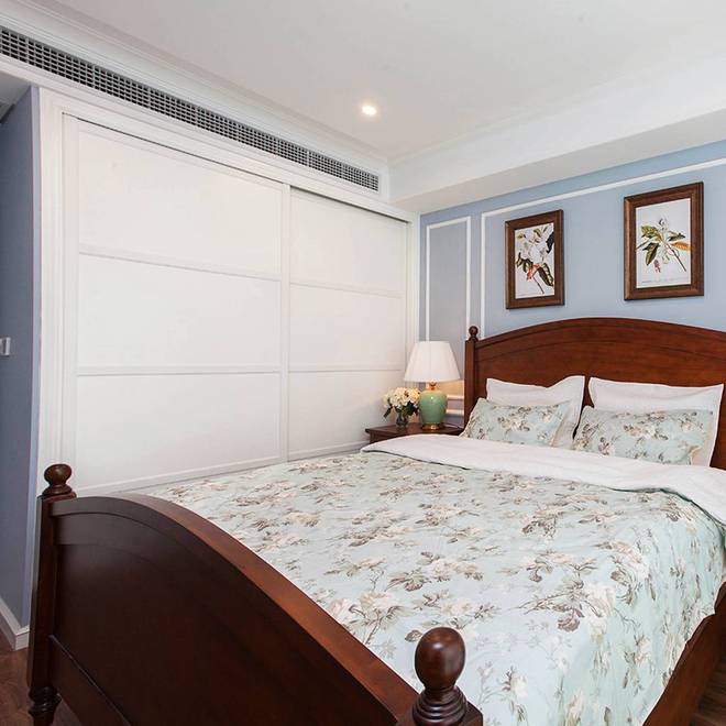 美式 70平米装修 实创装饰 上海装修 卧室图片来自上海实创-装修设计效果图在实创76平米美式舒适的生活空间的分享