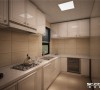 设计
理念设计理念：厨房整体橱柜选用白色，配合暖色系墙地砖，与这种温馨饱满的感觉相呼应，又是整个厨房看起来干净明亮。