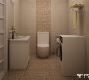 设计
理念设计理念：卫生间采用套色立体瓷砖，时尚美观又方便打理，不失为居家好环境。
惠达洁具、卡乐威铝扣板吊顶等 。