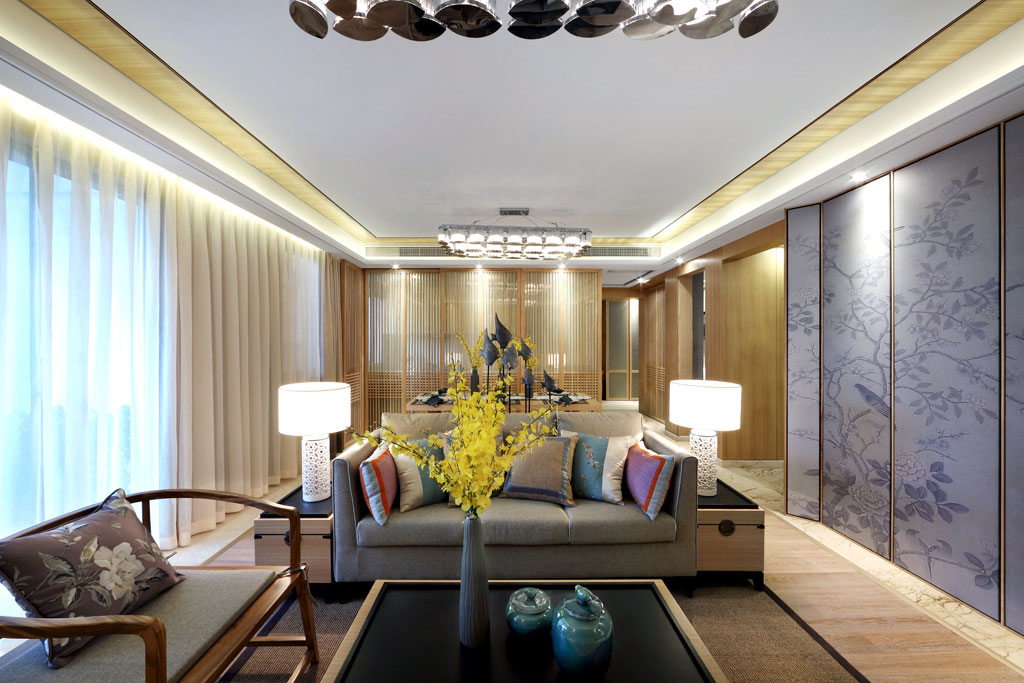 80后 小资 三居 客厅图片来自成都丰立装饰工程公司在新中式风格的分享