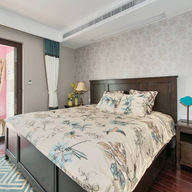 三居 美式 地中海 卧室图片来自上海实创-装修设计效果图在167平美式与地中海的完美结合的分享