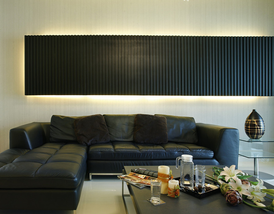简约 三居 80后 客厅图片来自成都创新思维装饰工程有限公司在128平米现代简约的分享
