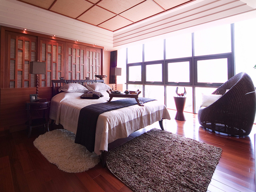 新中式 二居 卧室图片来自成都创新思维装饰工程有限公司在76平米新中式风格设计的分享