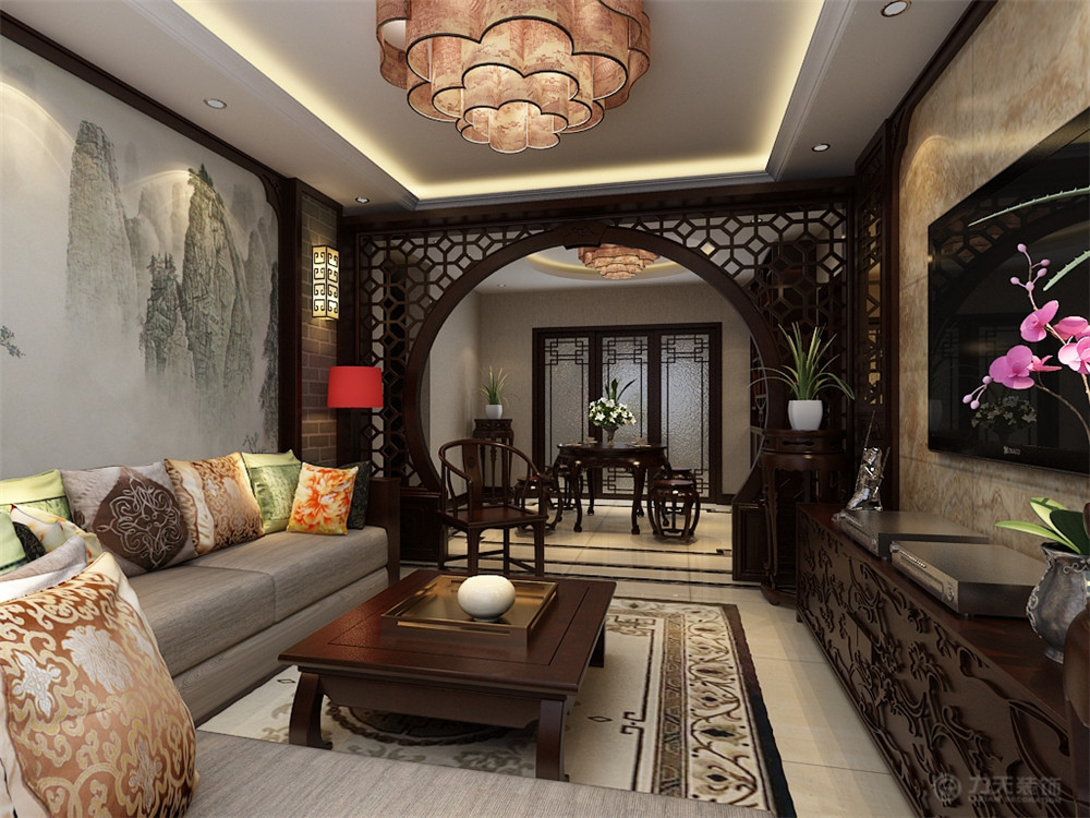 简约 客厅图片来自阳光力天装饰梦想家更爱家在中式 天津华侨城 137㎡的分享