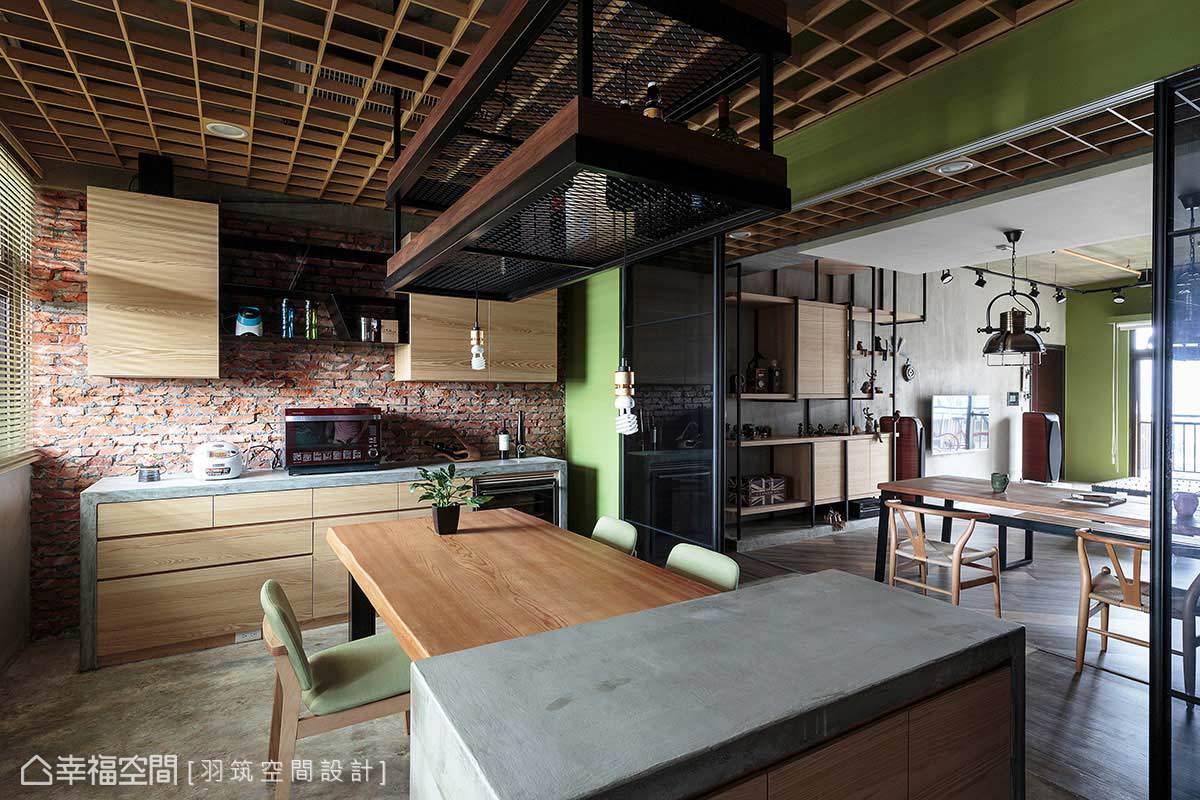 二居 工业 简约 收纳 厨房图片来自幸福空间在152平标准格局工业生态城的分享