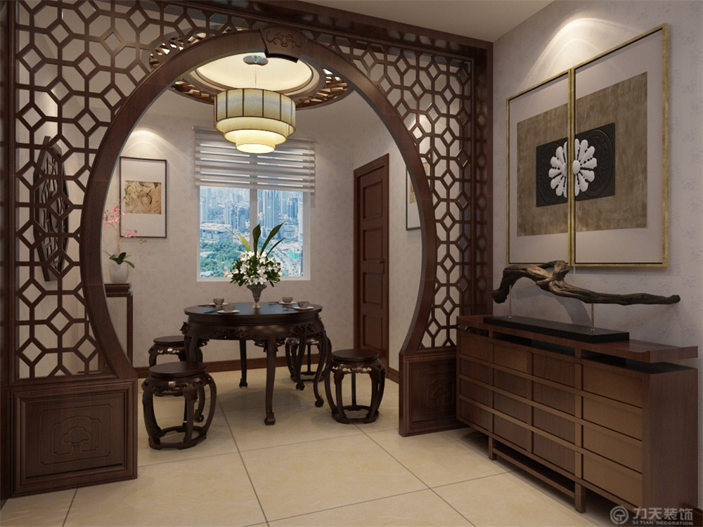 中式 客厅图片来自阳光力天装饰梦想家更爱家在亚泰蓝湾 三室两厅两卫一厨126㎡的分享