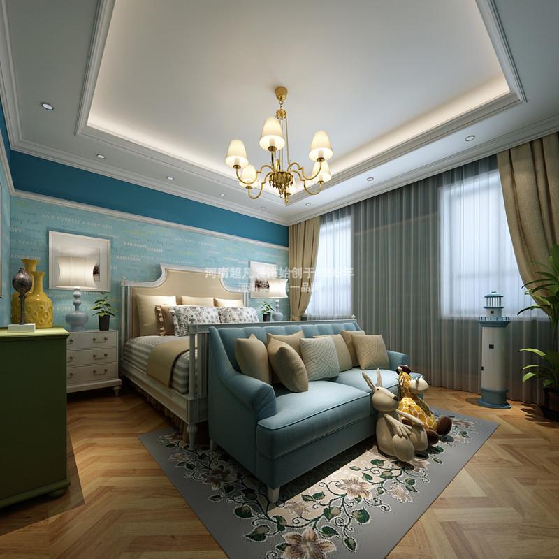 别墅 美式风格 普罗旺世 美式简约 卧室图片来自郑州最好的装修公司-河南超凡在普罗旺世680平别墅案例赏析的分享