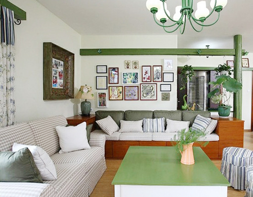 客厅图片来自成都丰立装饰工程公司在绿色小清新的分享