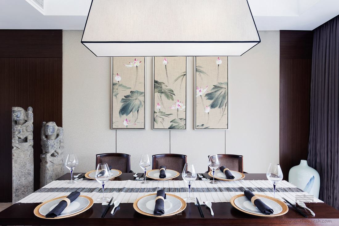 简约 中式 白领 收纳 领秀翡翠山 餐厅图片来自一道伍禾装饰设计师杨洋在领秀·翡翠山的中式优雅的分享