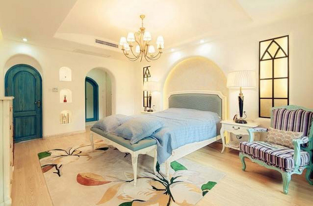 二居 小资 80后 卧室图片来自成都丰立装饰工程公司在自然舒适地中海的分享