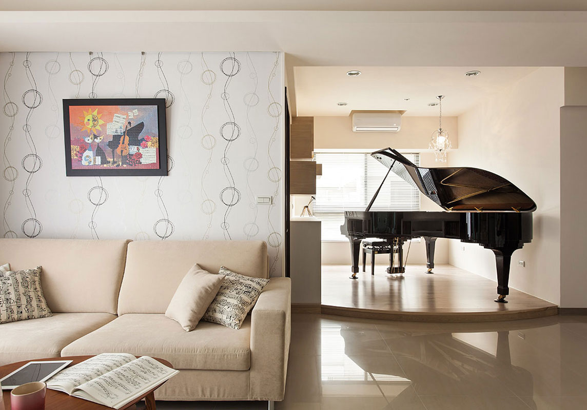北欧 三居 客厅图片来自成都丰立装饰工程公司在你听见音符的跃动了吗？的分享