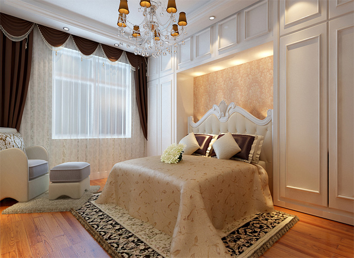 四居 大户型 欧式豪华 欧洲风情 卧室图片来自实创装饰集团广州公司在150平米欧式风格（988理想装）的分享