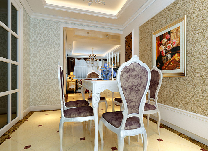 四居 大户型 欧式豪华 欧洲风情 餐厅图片来自实创装饰集团广州公司在150平米欧式风格（988理想装）的分享