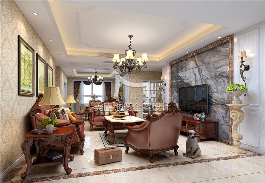简欧 复地 美臣 设计 客厅图片来自武汉美臣维度全案设计在复地东湖国际155平简欧风的分享