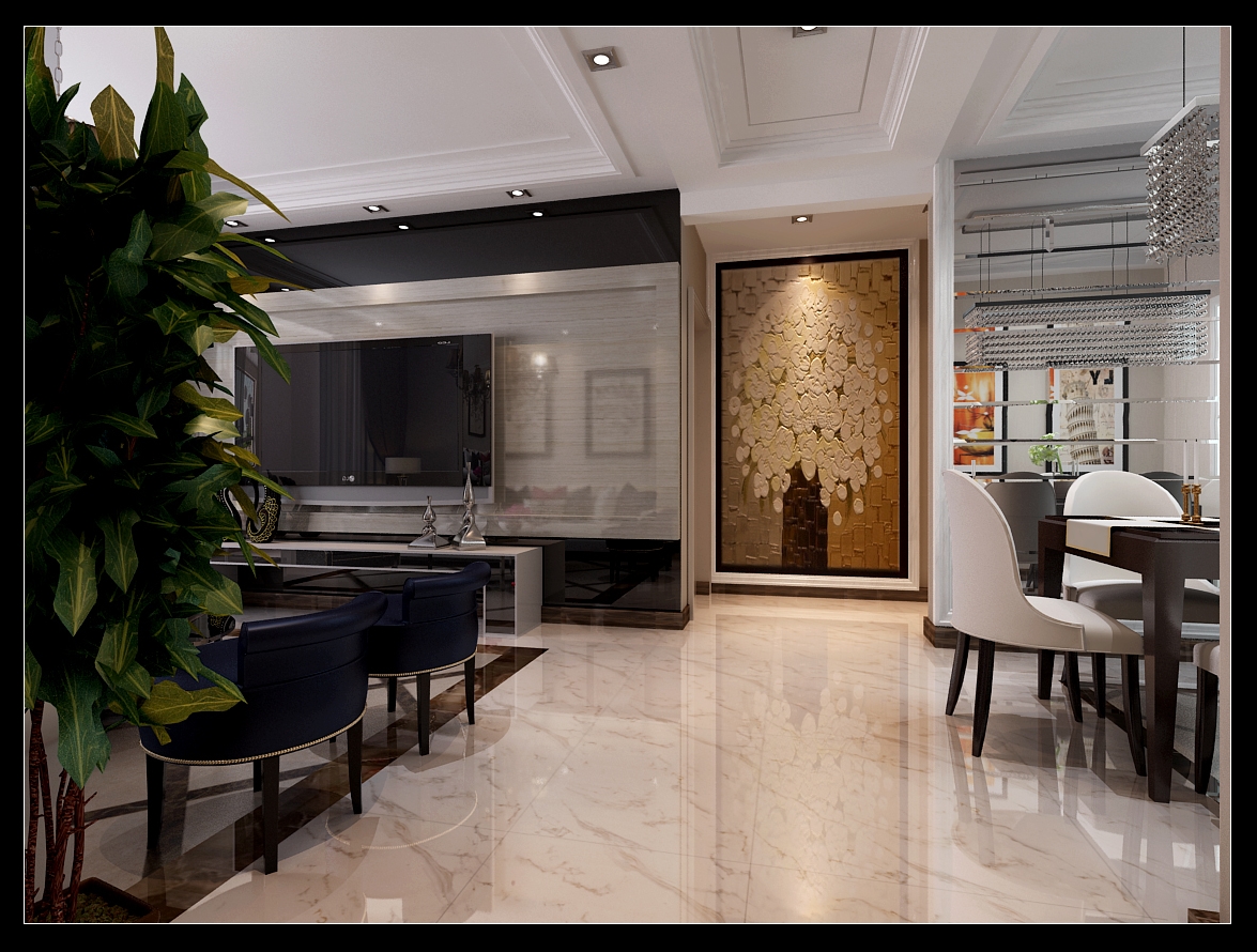 白领 简约 客厅图片来自乐豪斯装饰马志在林荫大院180平米现代装修效果图的分享