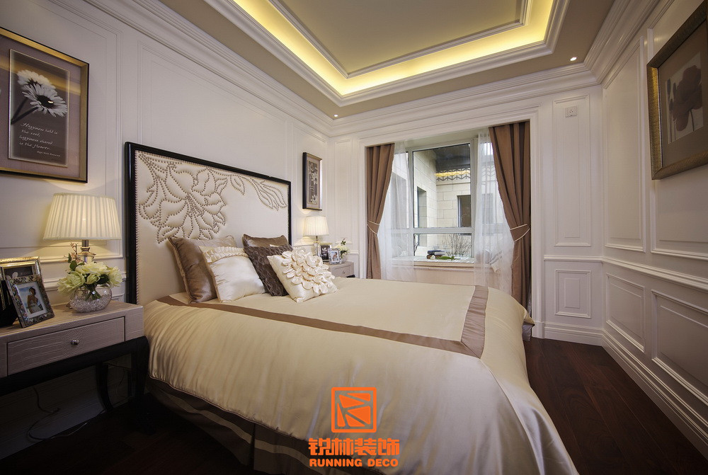 白领 80后 小资 卧室图片来自天津别墅设计装修在天津法式新古典风格案例的分享
