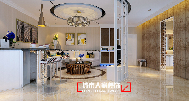 简约 湖滨丽景 家装公司 家装设计 家装风格 客厅图片来自太原城市人家装饰在湖滨丽景107平米现代装修设计的分享