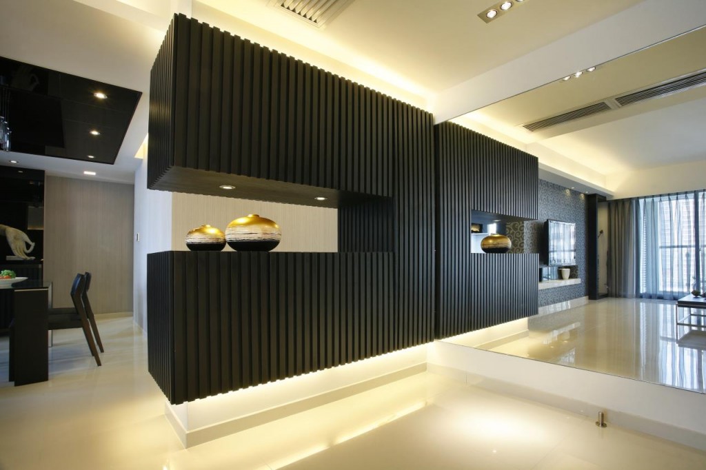 简约 现代 三居 时尚 高贵 客厅图片来自天津别墅室内装修在锐林作品·大都会黑白灰现代空间的分享