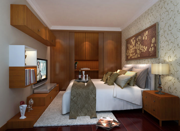 三居 简中式 中式设计 白领装修 卧室图片来自余欣欣在归国华侨享受安逸生活的分享