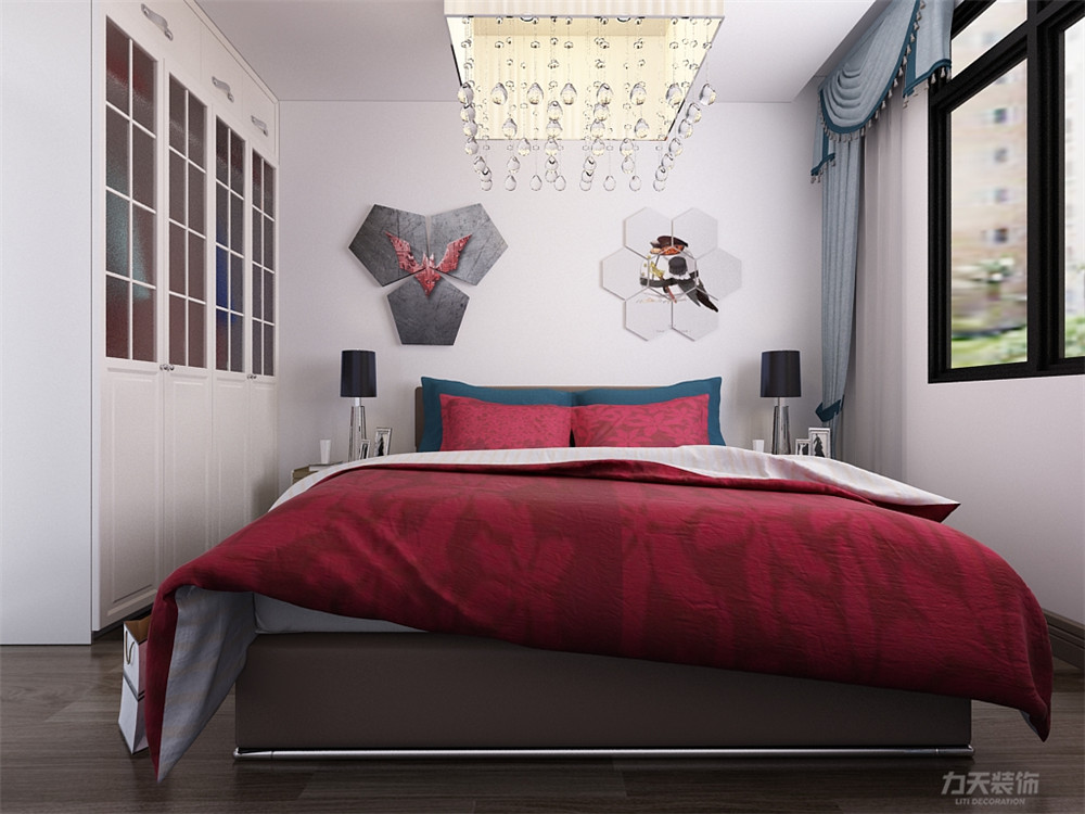 简约 卧室图片来自阳光力天装饰梦想家更爱家在现代风格珑著小区E户型 133㎡的分享