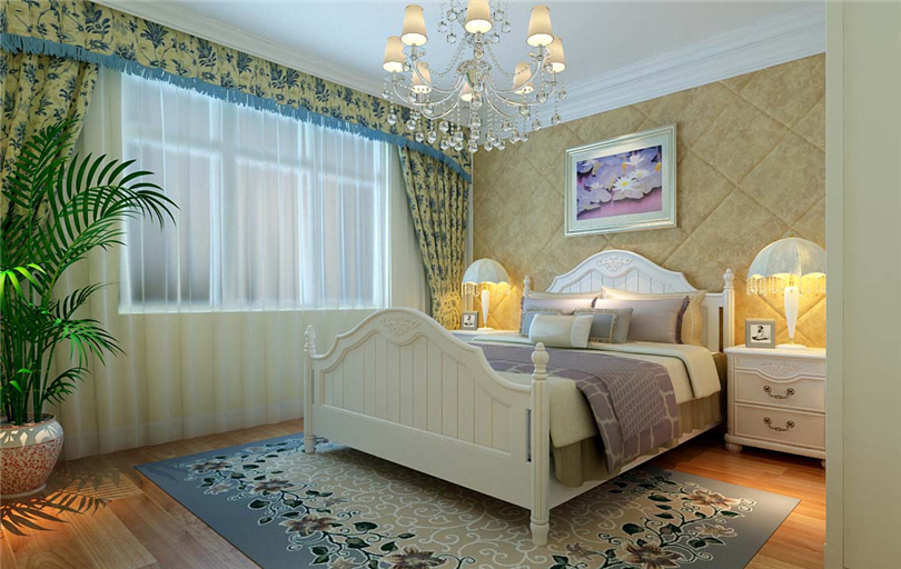 三居 白领 收纳 80后 小资 卧室图片来自实创装饰完美家装在领秀新硅谷120平西式古典风格的分享