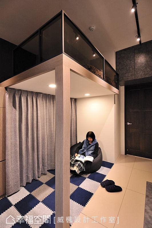 三居 中式 现代 收纳 小资 儿童房图片来自幸福空间在83平客制化现代中式风情的分享