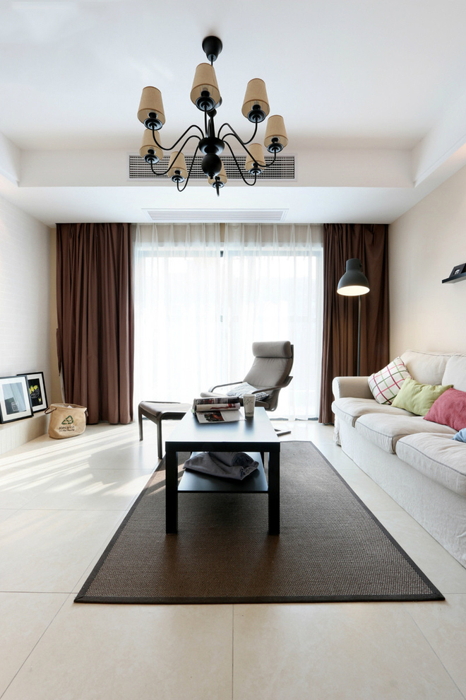 三居 客厅图片来自金煌装饰有限公司在三居室简约风格调干净小清新的分享