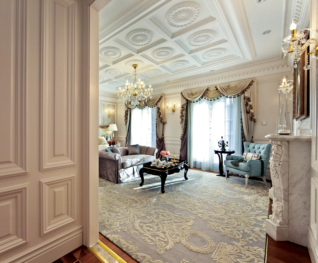 别墅 卧室图片来自张勇高级室内设计师在中海尚湖世家的分享