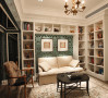 书房
主卧和书房系同色系的壁纸和地毯，统一中又突显差异。书房打破一桌一椅的传统格局，沙发和休闲椅成为空间的主角。得闲时一家人或坐或躺人手一本心爱的书籍