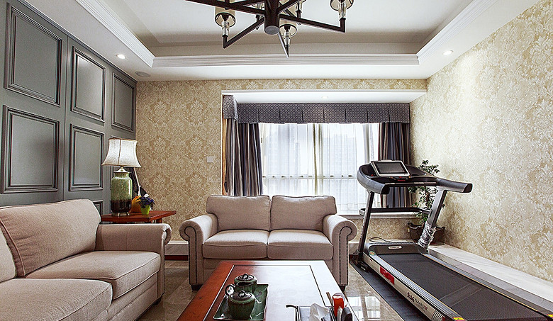 客厅图片来自家装大管家在慢工出细活 155平简美优雅3居室的分享