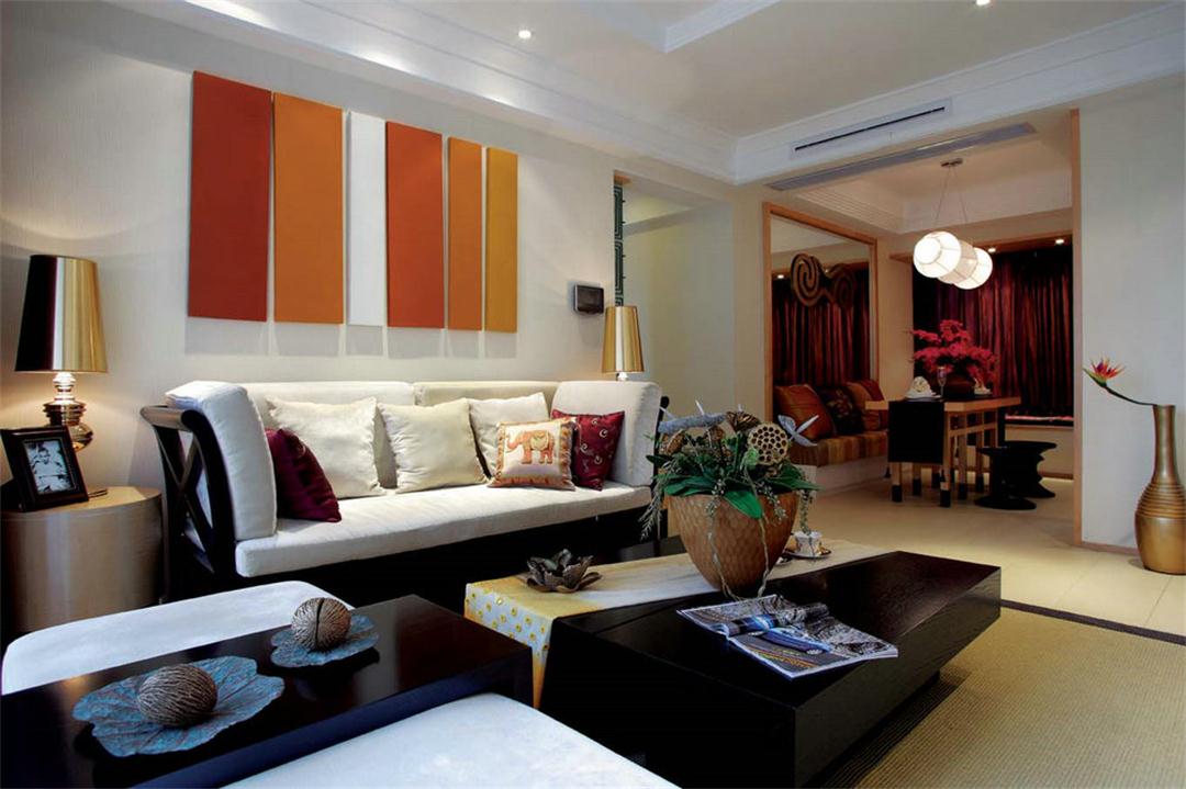 东南亚风格 白领 三居 客厅图片来自重庆欧也装饰在保利香雪东南亚风格的分享