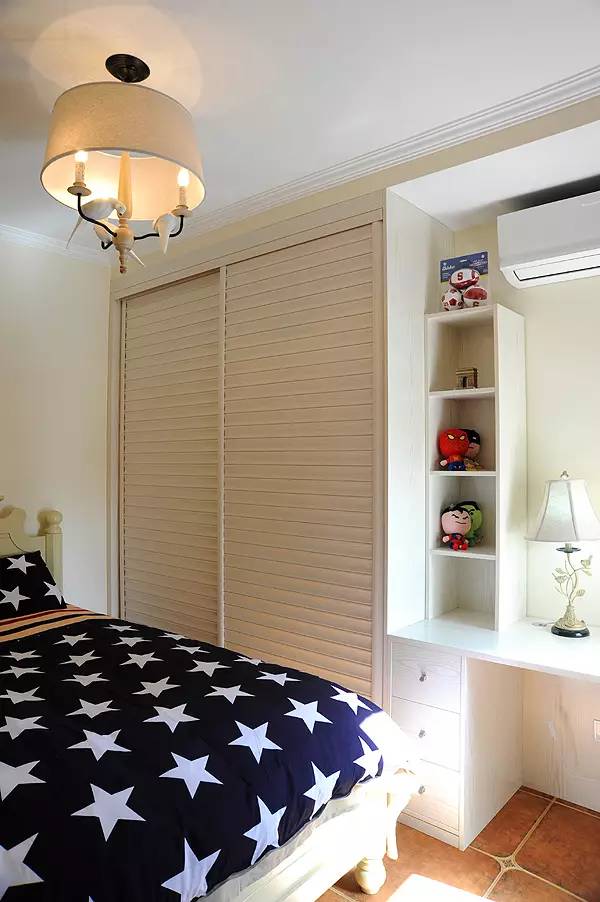 三居 白领 收纳 旧房改造 80后 简美风格 卧室图片来自上海实创-装修设计效果图在120平米简美风格的分享