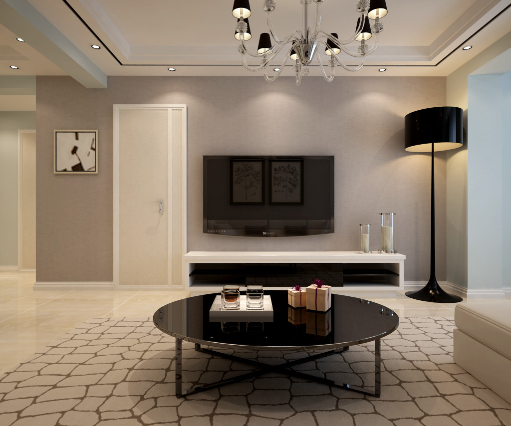 三居 现代风格 保利香槟 客厅图片来自百家设计小刘在保利香槟国际115平现代风格的分享