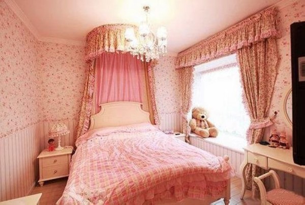 田园 三居 小女人 温馨 卧室图片来自一号家居网成都站在新界五期的分享