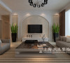 郑州东方银座装修效果图现代简约风格装修设计——客厅样板间装修电视背景墙设计