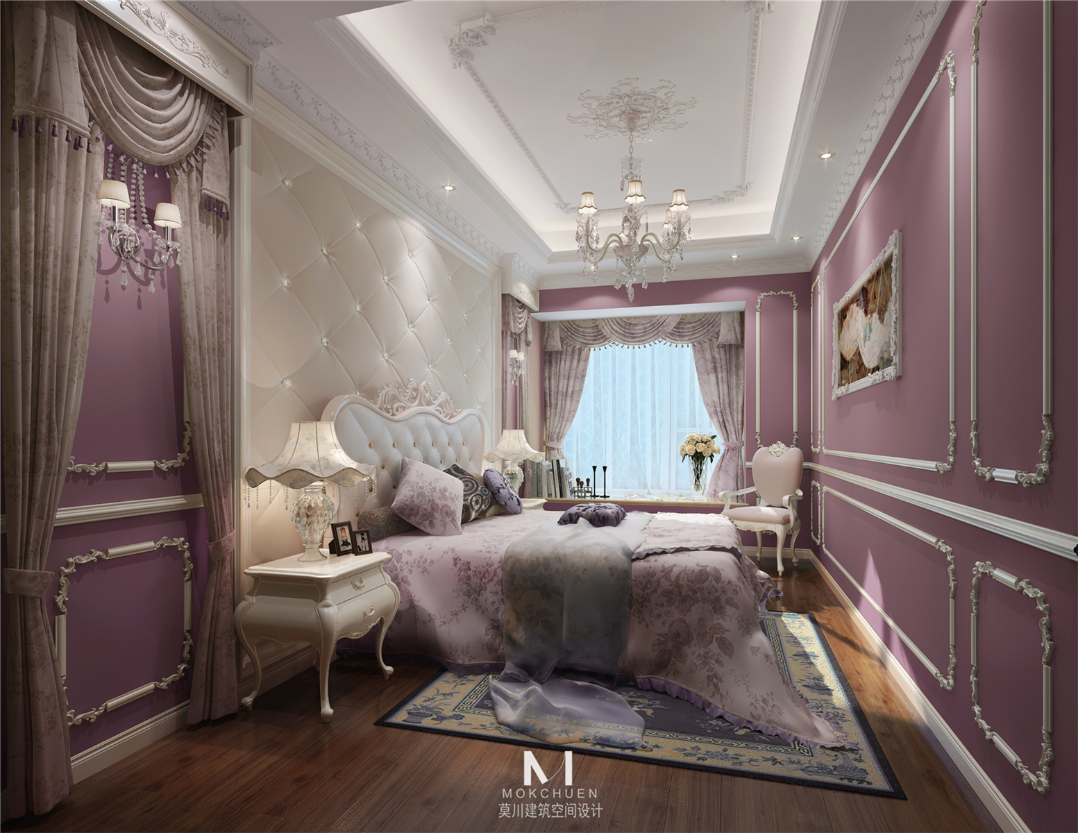 卧室图片来自莫川王远在中信红树湾-浪漫法式风格的分享