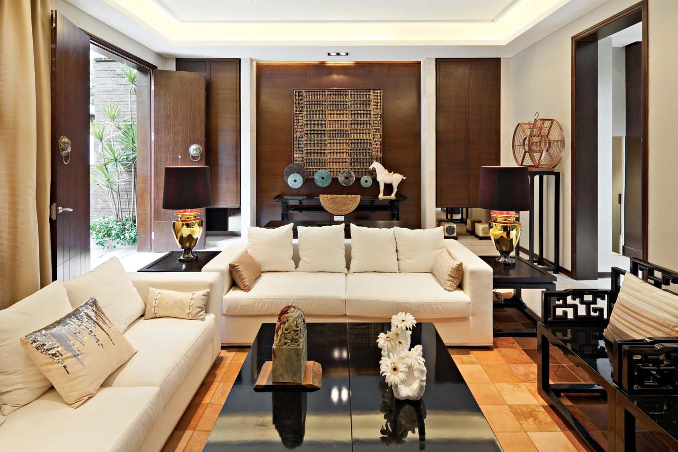 简约 中式 红杉溪谷 别墅 客厅图片来自一道伍禾装饰设计师杨洋在古典与现代的恬静舒适静谧的空间的分享