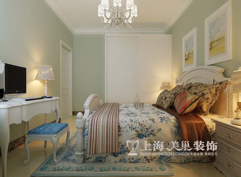 三居 欧式 简约 80后 小资 卧室图片来自美巢装饰--李凌晨在兰溪谷120平装修效果图简欧风格的分享