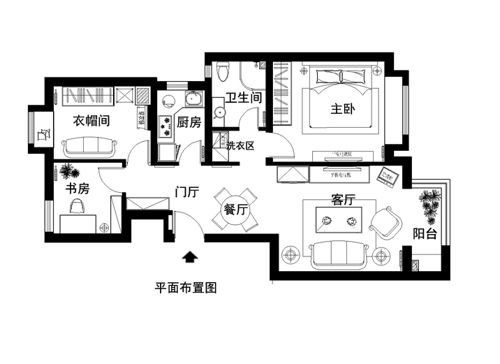 户型图图片来自实创装饰集团广州公司在法式风格的唯美的分享